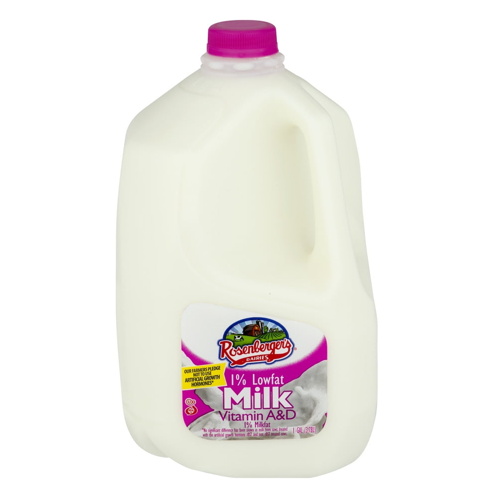 Rosenberger's 1% Low-Fat Milk, 1 Gallon - Walmart.com - Walmart.com