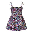 thumbnail image 2 of ATORRE Toddler Girls Dresses Summer Stylish Cute Floral Backless Sundress for Beach Vacation,Girl's Halter Dress Multicolor C 1-2 Years, 2 of 9