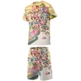 thumbnail image 2 of Boys Kirby Short Sleeve Mesh T-Shirt And Shorts Outfit Set Summer Clothes Set for Kids, 2 of 7