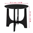 thumbnail image 3 of Modern Wood Round End Table, Freestanding Sofa Side Table Night Stand for Living Room Bedroom Office, 3 of 7