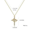 thumbnail image 3 of Starchenie Cross Rotated Crown Necklace 14K Gold Plated Cubic Zirconia Faith Cross Pendant Necklaces for Women Jewelry, 3 of 4