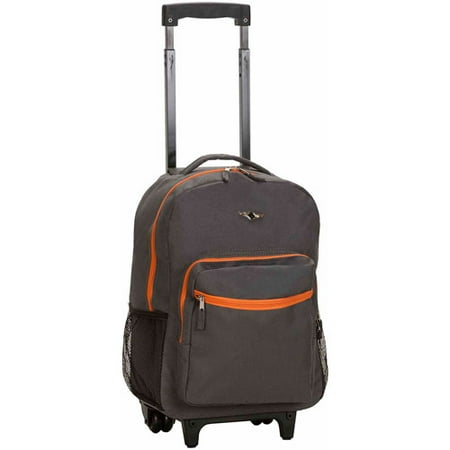 Rockland 17u0022 Roadster Rolling Backpack - Charcoal