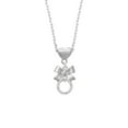 thumbnail image 2 of Delight Jewelry Silvertone Niece Eternity Ring Silver tone Bow Heart Necklace, 2 of 4