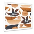 thumbnail image 2 of Designart 'Tropical Leaf Silhouettes and Shapes on White' Modern Framed Art Print, 2 of 4