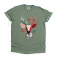 thumbnail image 5 of Reindeer Patchwork Print - Women's Garment Dyed Tee, 5 of 11