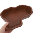 thumbnail image 3 of LULULION Large Coffee Plastic Turtle Pool Reptile Water Dish with Landscape Ornament Design, 3 of 7
