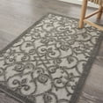 thumbnail image 3 of Nourison Aloha Indoor/Outdoor Grey/Charcoal 2'8" x 4' Area Rug, (3x4), 3 of 9