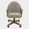 thumbnail image 5 of Chromcraft CM92 Caster 19.5" Solid Wood Dining Chair in Medium Oak, 5 of 5