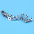 thumbnail image 1 of Kit de tornillos y tuercas de cabeza plana, hexagonal, de acero inoxidable, M3, M4, M5, 440 Uds., 1 of 12
