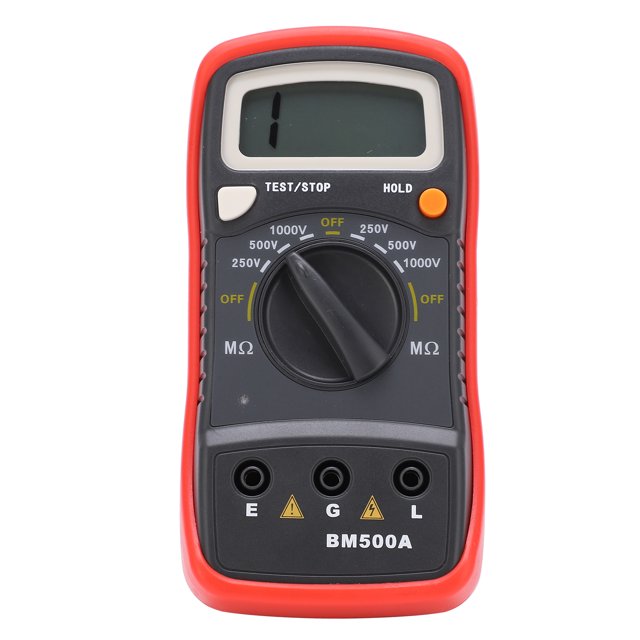 Insulation Resistance Tester, Stable Compact High Accuracy LCD Resistance Tester For Electrician For Electrical Equipment