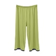 thumbnail image 6 of Zormilly Pajama Pants for Women Elastic Waist Straight Leg Capri Lounge Pants Soft Breathable Wide Leg Sleep Pants, L-XL, 6 of 6