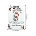 thumbnail image 2 of Little Pocket Christmas Gift for Klds & Adults - Festive Santa Keepsake Ornament with Holiday Card, Small Thoughtful Present for Stocking Stuffers & Card Fillers, 2 of 7