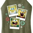 thumbnail image 3 of SpongeBob SquarePants - Christmas Photo Collage - Juniors High Neck Tank Top, 3 of 6