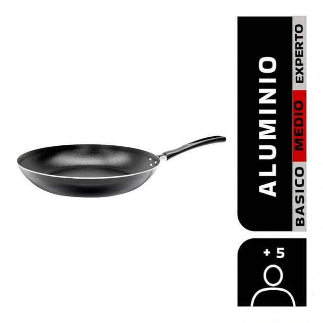 Sartén Mainstays Aluminio Antiadherente Mango de Baquelita 30 cm Negro