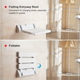 thumbnail image 4 of Taburete plegable para baño montado en la pared 220 lb Asiento de ducha plegable antideslizante Asie Irfora Taburete plegable, 4 of 7