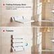 thumbnail image 2 of Taburete plegable para baño montado en la pared 220 libras de peso antideslizante, 2 of 8