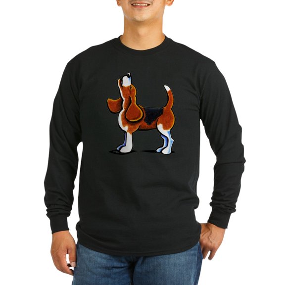 CafePress - Tricolor Beagle Bay Long Sleeve T Shirt - Long Sleeve Dark T-Shirt
