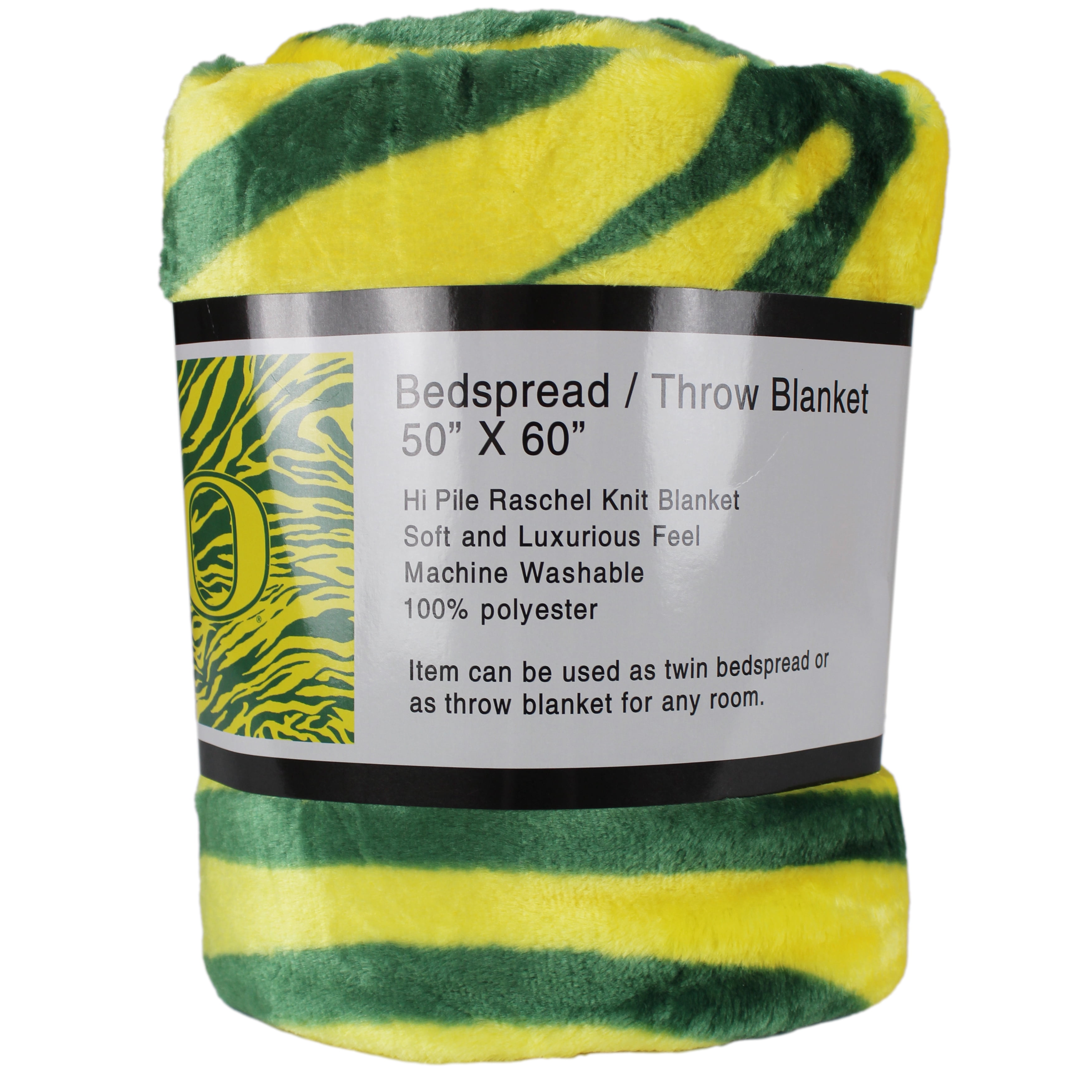 College Covers Everything Comfy Oregon Ducks Soft Raschel Throw Blanket, 60" x 50"