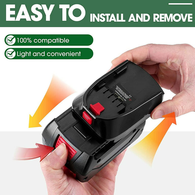 Pcapzz Battery Adapter,Compatible with Bosch 18V GBA Battery Convert to PBA  Battery Safe Portable Battery Converter Compatible with Bosch 18V Garden
