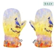 thumbnail image 2 of Mosaic Blue Jay Witch Cauldron Pattern Cold Weather Mittens Cozy Gloves with Adjustable Fit Perfect for Outdoor Fun, 2 of 7