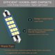 thumbnail image 4 of 4 PCS Car LED Extremely Bright Bulbs, 1.6" 6000K 2835 Chipsets 1200LM Bulbs for LED Interior Dome Map Door Lights 211-2 212-2 569 6411 6451 41mm 42mm, 4 of 4
