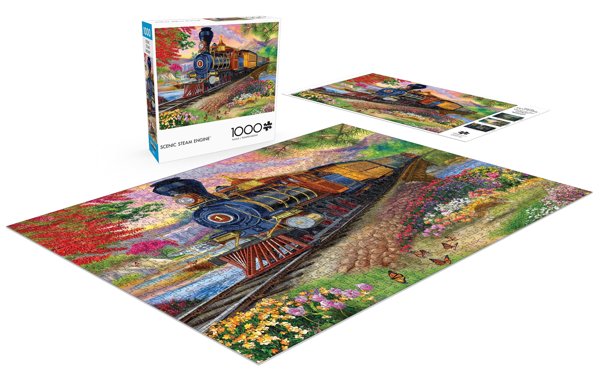Buffalo Games 1000-Piece Scenic Steam Engine Jigsaw Puzzle