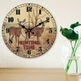 thumbnail image 5 of 12inch Deer Wall Clock Round Hunting Time Wooden Wall Clock Silent Non Ticking Clock Battery Operated Vintage Farmhouse Clock for for Living Room Kitchen Bedroom Office, 5 of 9