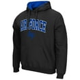 thumbnail image 2 of Men's Colosseum Black Air Force Falcons Arch & Logo 3.0 Pullover Hoodie, 2 of 3