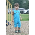 thumbnail image 5 of Strip-Proof Toddler Bear Romper with a Back Zipper in Blue/Brown, 5 of 7