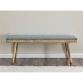 thumbnail image 3 of Pemberly Row Modern / Contemporary 20" Gray Polyester Dining Bench, 3 of 7