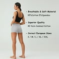 thumbnail image 5 of Women's Under Skirt Shorts Solid Color Cotton Stretch Underwear Shorts S-2 XL, 5 of 6