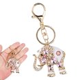 thumbnail image 4 of Rhinestone Keychain, Practical Elephant Key Pendant Wear-resistant Convenient Personalize  For Birthdays For Anniversary For Valentine's Day For Mother's Day, 4 of 8