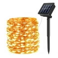 thumbnail image 6 of Solar Operated LED Curtain Fairy Lights String Lights Hanging Wall Light(Warm White), 6 of 9