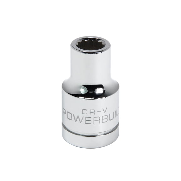 Powerbuilt 1/2 Inch Drive x 9 MM 12 Point Shallow Socket - 641764