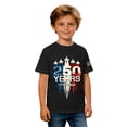 thumbnail image 5 of CONZONE 250Th Anniversary Usa T Shirts For Toddler Child Boys Crew Neck Short Sleeve Graphic Prints Fashion Casual Tops Black Size 10-11 Years, 5 of 5