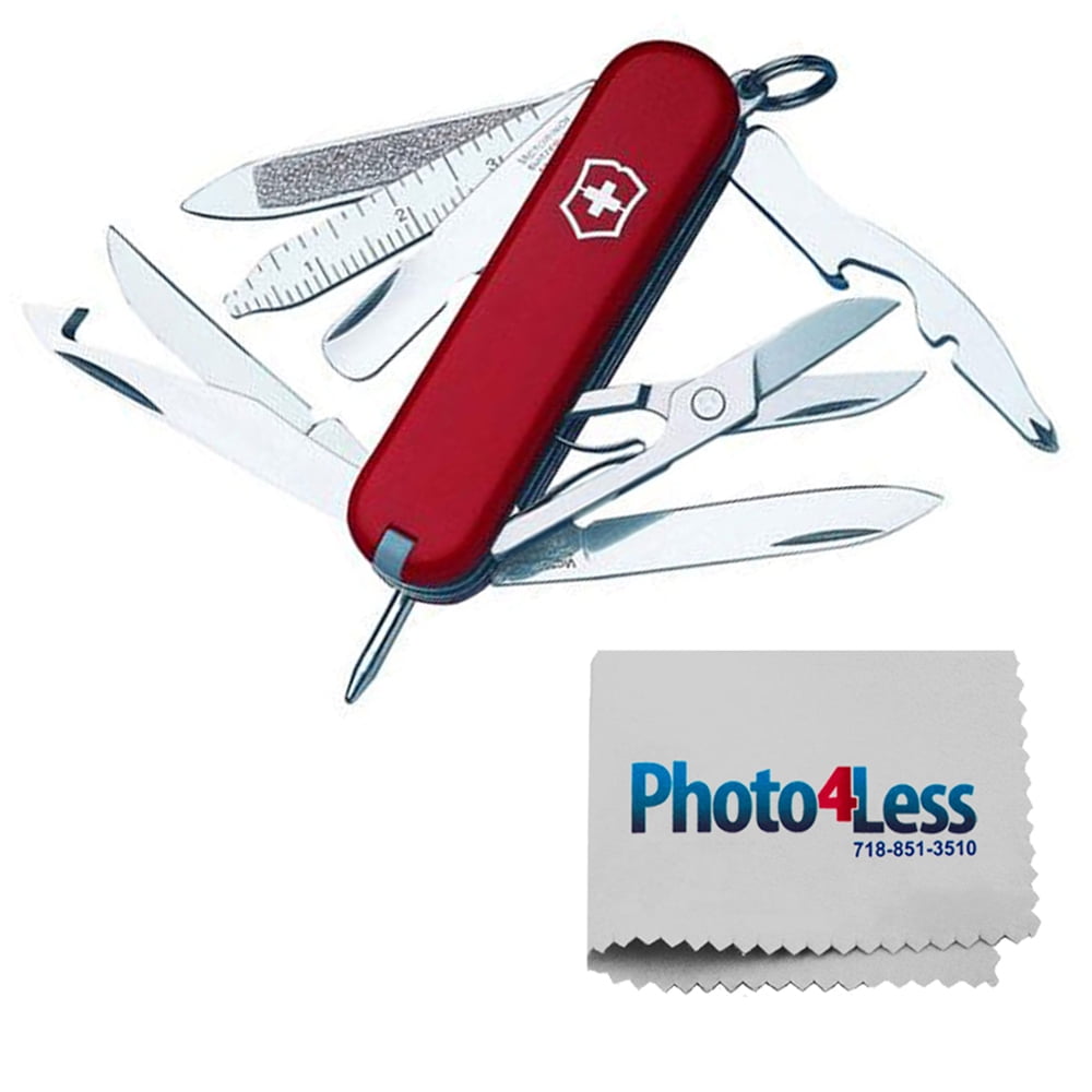 Victorinox Swiss Army MiniChamp Pocket Knife, Red