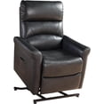 thumbnail image 4 of Recliners and Massage Chairs Eli Collection Contemporary Leather Upholstered Living Room Electric Recliner Power Chair, Black,Massage Recliners, 4 of 11