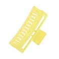 thumbnail image 4 of Unique Bargains 1 Pc Fashion Rectangle Frosted Hair Clips Hairdo Clip for Home Yellow, 4 of 5