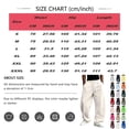 thumbnail image 3 of Mens Fall Winter Oversized Straight Leg Sweatpants, American Baggy Wide Leg Fleece‑Lined Elastic Waist Casual Sports Pants Green S, 3 of 5