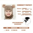 thumbnail image 2 of Baby Toddler Winter Hat Scarf 2 in 1 Boys Girls Warm Windproof Lined Knit Hood Hat for Snow Winter Hats for Toddler Boys, 2 of 6