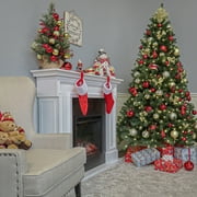 National Tree Company Artificial Full Christmas Tree, Green, North Valley Spruce, Includes Stand, 7 Feet