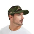 thumbnail image 4 of TOPTIE 5 Panel Trucker Cap Snapback Mid Profile Cotton Sun Hat Adult-Army Green Camo, 4 of 8