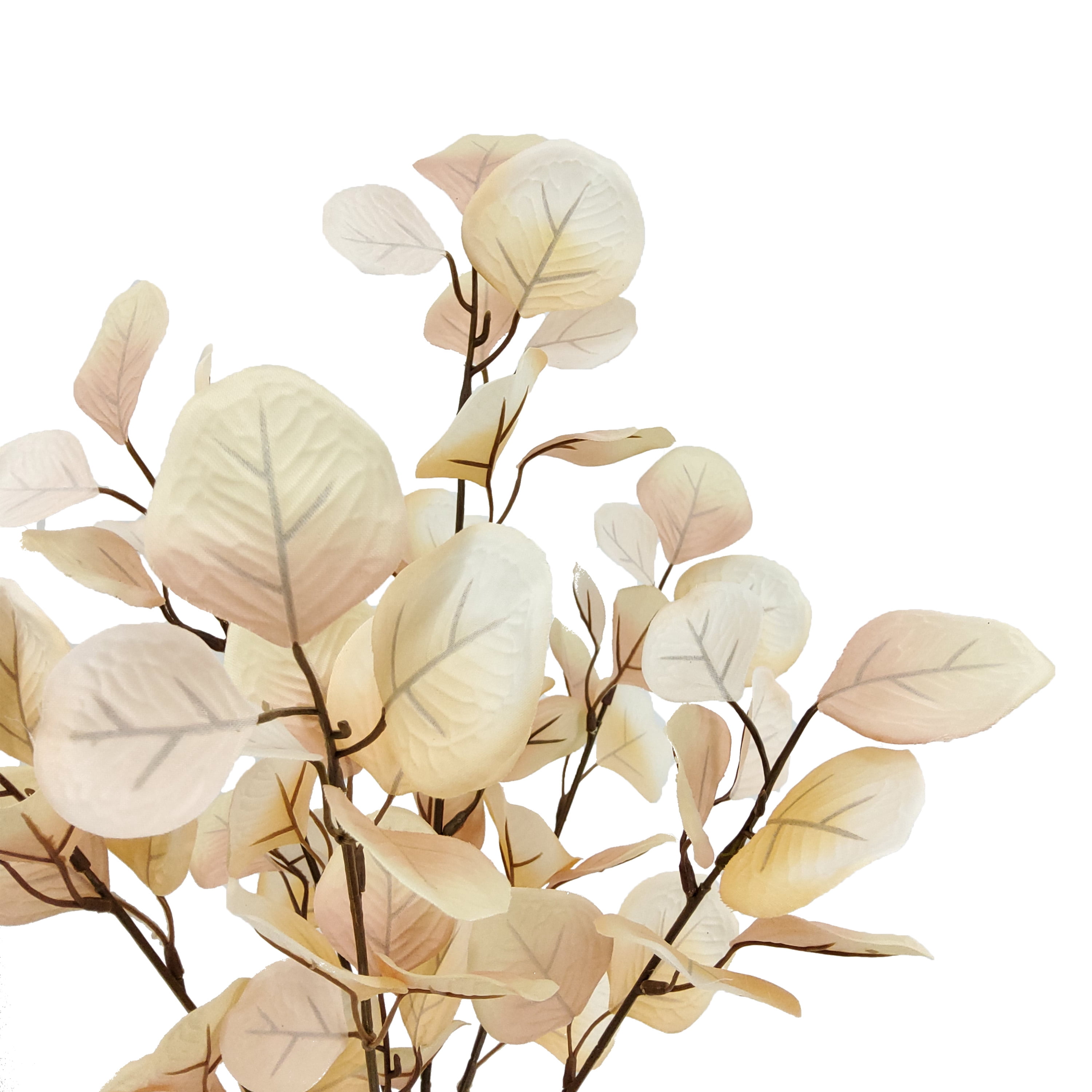 Mainstays 22 in Indoor Artificial Eucalyptus Bush, Cream