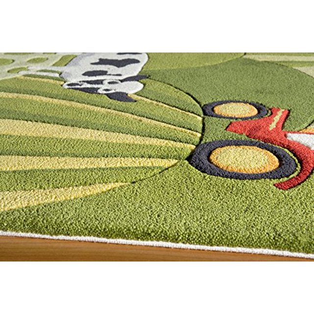 Momeni Lil Mo Whimsy Collection Alfombra rectangular de color - Hierba, Tamaño - 3 'X 5' Momeni Rugs, Inc. LMOJULMJ11GRS3050