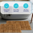 thumbnail image 3 of BNM Non-Slip Washable Bath Rug Set, 20" x 30", 24" x 36", Rust, 3 of 8