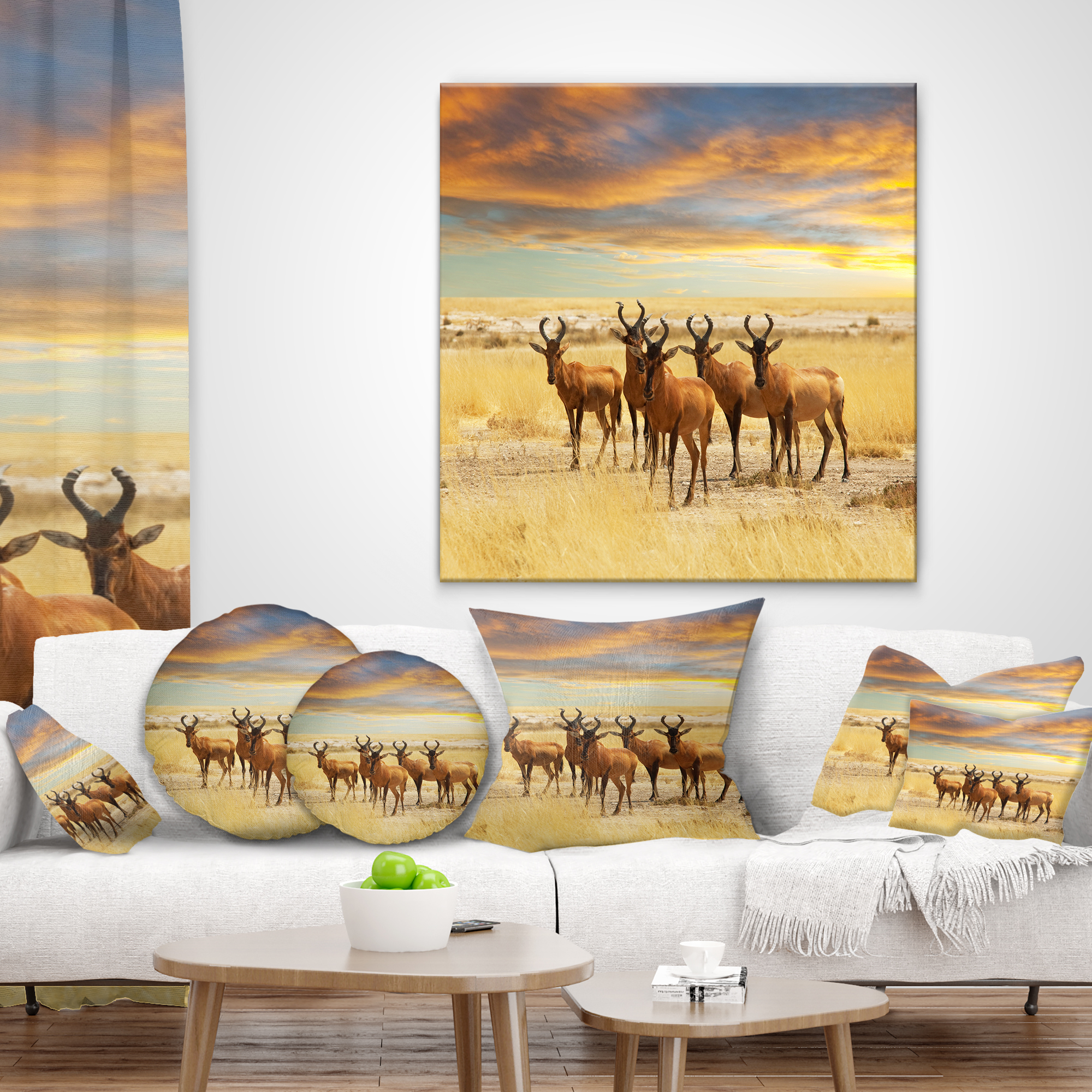 Designart 16" x 16" Animal Polyester Throw Pillow