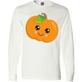 thumbnail image 3 of Inktastic Halloween Pumpkin, Smiling Pumpkin, Trick or Treat Long Sleeve T-Shirt, 3 of 5