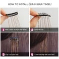 thumbnail image 4 of ACDANC 6 Pcs Hair Tinsel Clip, Highlights Glitter Hair Extensions Hair Accessories for Women Girls Party, Festivals 19.6 Inch, 4 of 4