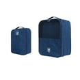 thumbnail image 1 of Bolsa de zapatos de viaje con 3 compartimentos, impermeable, a prueba de polvo, organizador de bolsas de zapatos de viaje portátil, organizador para uso diario (paquete de 2, 2 tamaños), 1 of 8