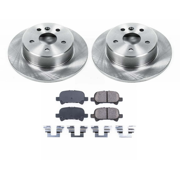 Ultimate Brakes Rear Ceramic Brake Pad and Rotor Kit with Hardware WM80733